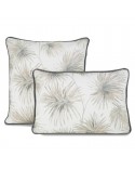 Poszewka bawełna 45x45 Palm kremowa/popielata 
