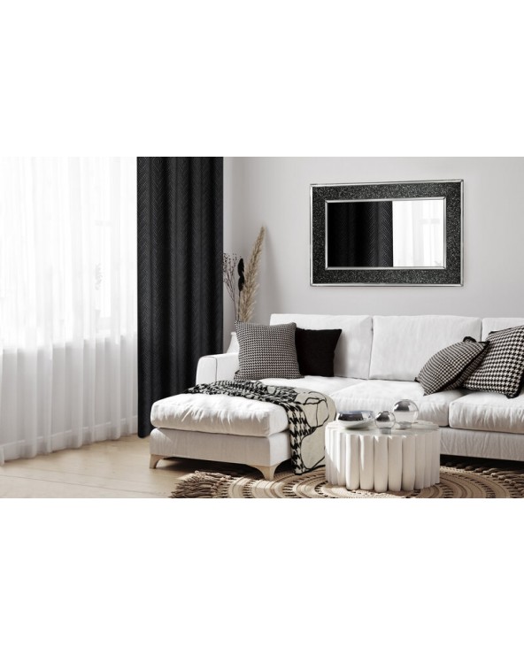 Poszewka 45x45 Pepitka 2A czarna/biała