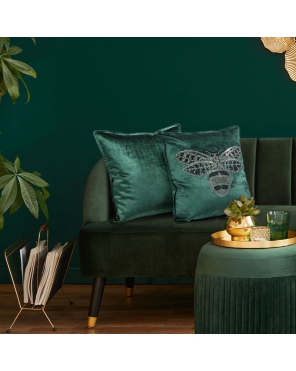 Poszewka velvet 45x45 Royal 2 czarna 