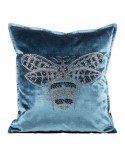Poszewka velvet 45x45 Royal 2 niebieska 