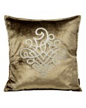 Poszewka velvet 45x45 Royal 3 ciemnobeżowa 