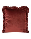 Poszewka velvet 45x45 Velvet 25 ceglasta