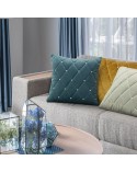 Poszewka velvet 45x45 Velvet 37 ciemnoturkusowa