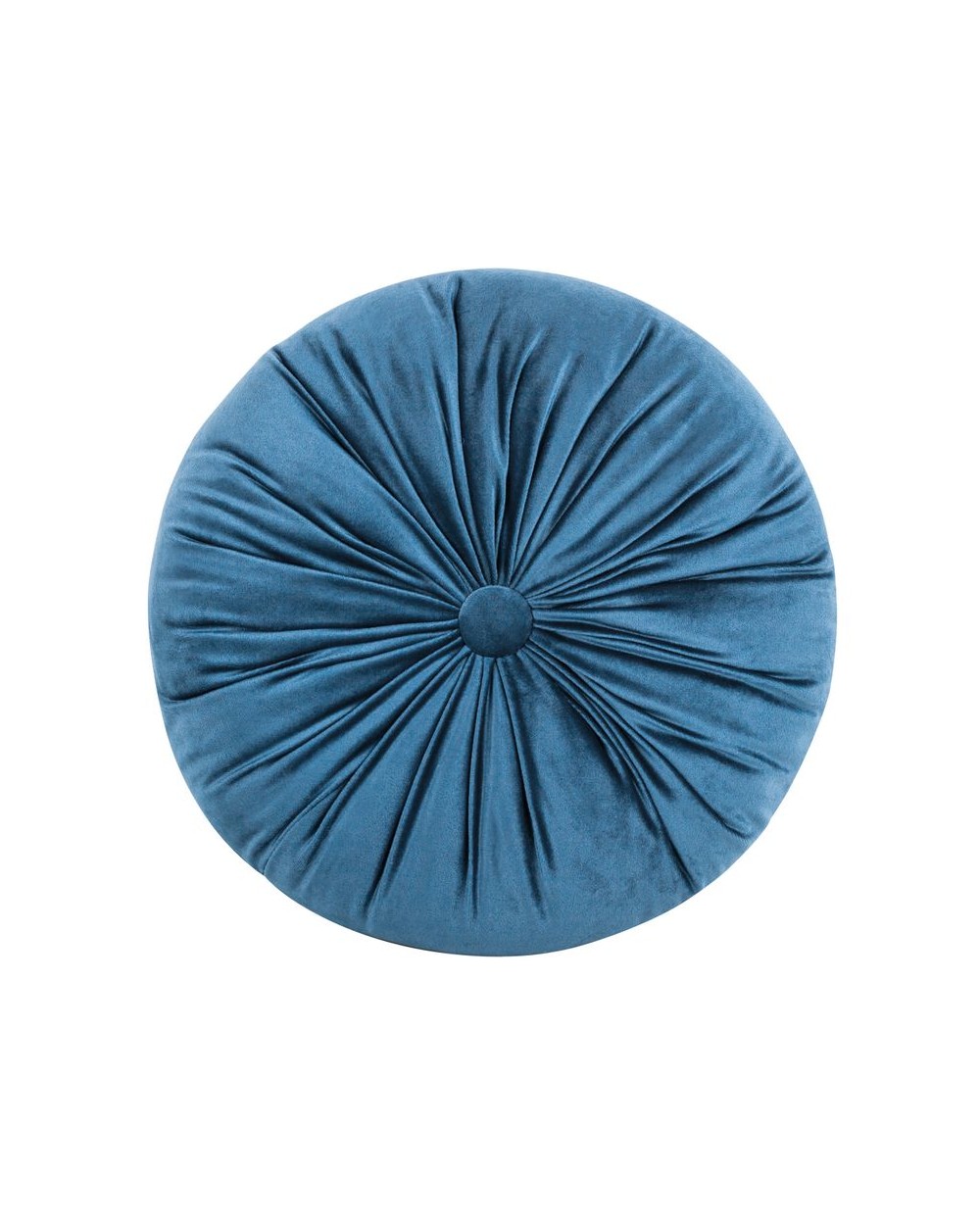Poduszka okrągła Velvet 40 niebieska