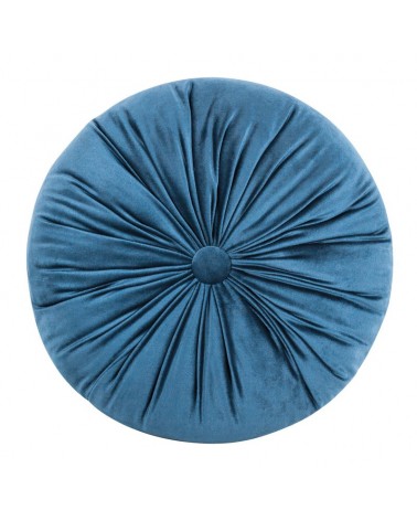 Poduszka okrągła Velvet 40 niebieska
