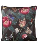 Poszewka velvet 45x45 Velvet 61 grafitowa/różowa