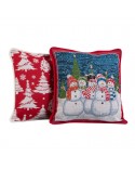 Poszewka Boże Narodzenie 45x45 Xmas 2 czerwona