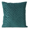 Poszewka velvet 40x40 Inga ciemnoturkusowa