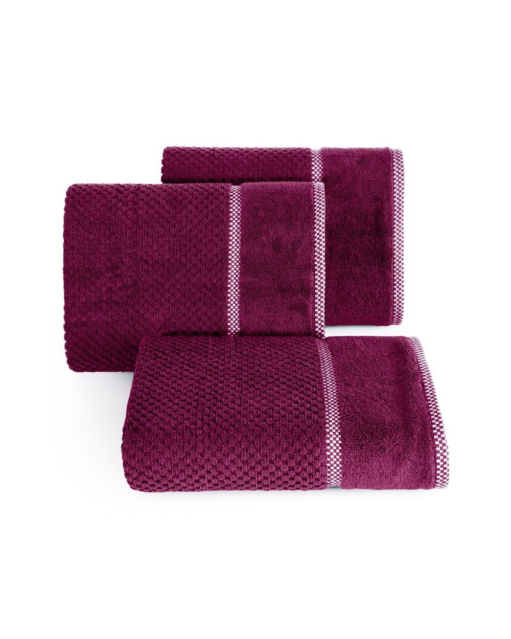 Ręcznik bawełna 50x90 Caleb amarantowy
