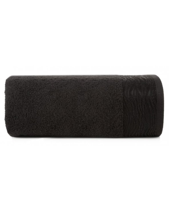 Ręcznik bawełna 70x140 Dafne czarny Eurofirany Ręcznik bawełna 70x140 Dafne czarny