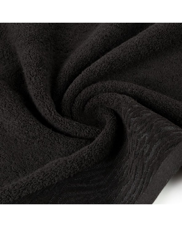 Ręcznik bawełna 70x140 Dafne czarny Eurofirany Ręcznik bawełna 70x140 Dafne czarny