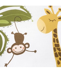 Pościel bawełna Giraffe 160x200 + 2x70x80 z zamkiem