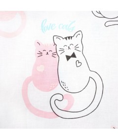 Pościel bawełna Kitty 160x200 + 2x70x80 z zamkiem