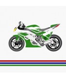 Pościel bawełna Honda 160x200 + 2x70x80 z zamkiem