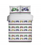Pościel bawełna Honda 160x200 + 2x70x80 z zamkiem