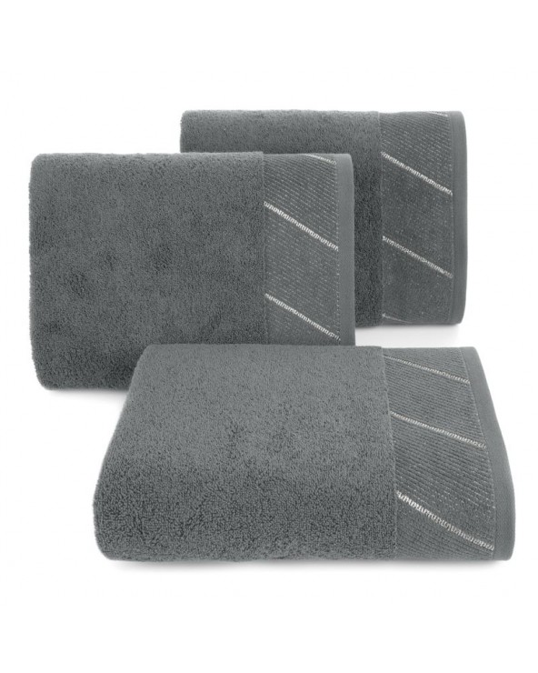 Ręcznik bawełna 70x140 Evita stalowy Eurofirany Ręcznik bawełna 70x140 Evita stalowy