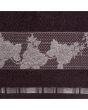 Ręcznik bawełna 70x140 Isabel ciemnofioletowy