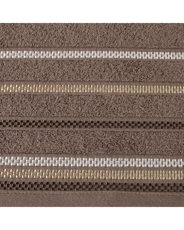 Ręcznik bawełna 50x90 Livia 3 jasnobrązowy Eurofirany Ręcznik bawełna 50x90 Livia 3 jasnobrązowy