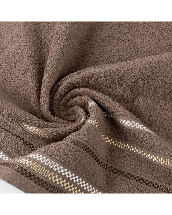 Ręcznik bawełna 70x140 Livia 3 jasnobrązowy Eurofirany Ręcznik bawełna 70x140 Livia 3 jasnobrązowy