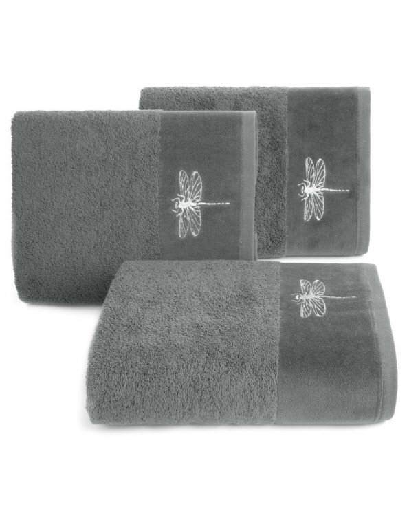 Ręcznik bawełna 70x140 Lori 1 stalowy Eurofirany Ręcznik bawełna 70x140 Lori 1 stalowy