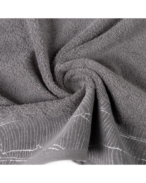 Ręcznik bawełna 70x140 Metalic stalowy