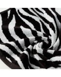 Ręcznik bawełna 70x140 Zebra czarny/biały