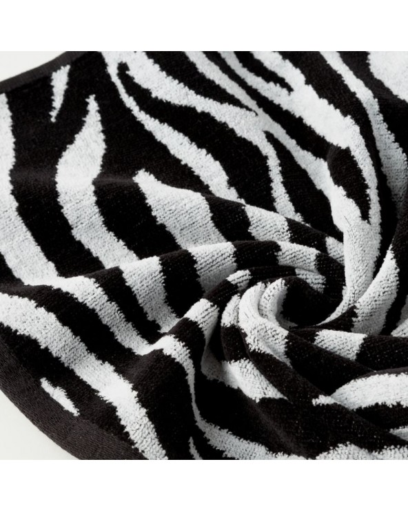 Ręcznik bawełna 70x140 Zebra czarny/biały Eurofirany Ręcznik bawełna 70x140 Zebra czarny/biały