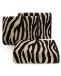 Ręcznik bawełna 70x140 Zebra czarny/beżowy