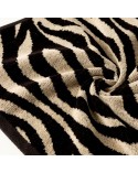 Ręcznik bawełna 70x140 Zebra czarny/beżowy