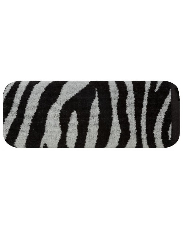 Ręcznik bawełna 50x90 Zebra czarny/stalowy