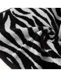 Ręcznik bawełna 50x90 Zebra czarny/stalowy