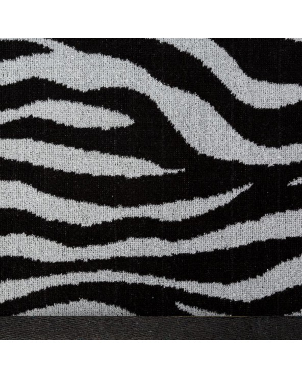Ręcznik bawełna 70x140 Zebra czarny/stalowy