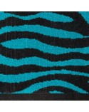 Ręcznik bawełna 50x90 Zebra czarny/turkusowy