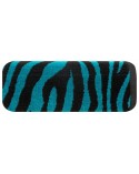 Ręcznik bawełna 70x140 Zebra czarny/turkusowy