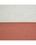 Pościel bawełna 160x200 + 2x70x80 Novad biała/ceglana Eurofirany