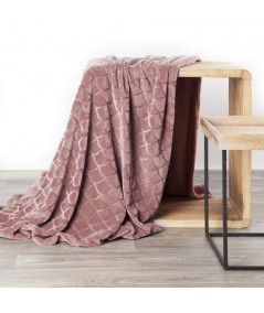 Koc pluszowy Mery 170x210 różowy