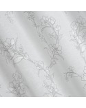 Zasłona płócienna 140x250 Fiore biała/popielata Eurofirany