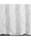 Zasłona płócienna 140x250 Fiore biała/popielata Eurofirany
