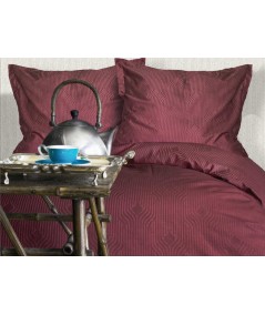 Pościel satyna żakardowa Botilo Claret 200x220 + 2x70x80 Luxury Premium