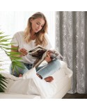 Zasłona welwetowa 140X250 Livia beżowa Eurofirany