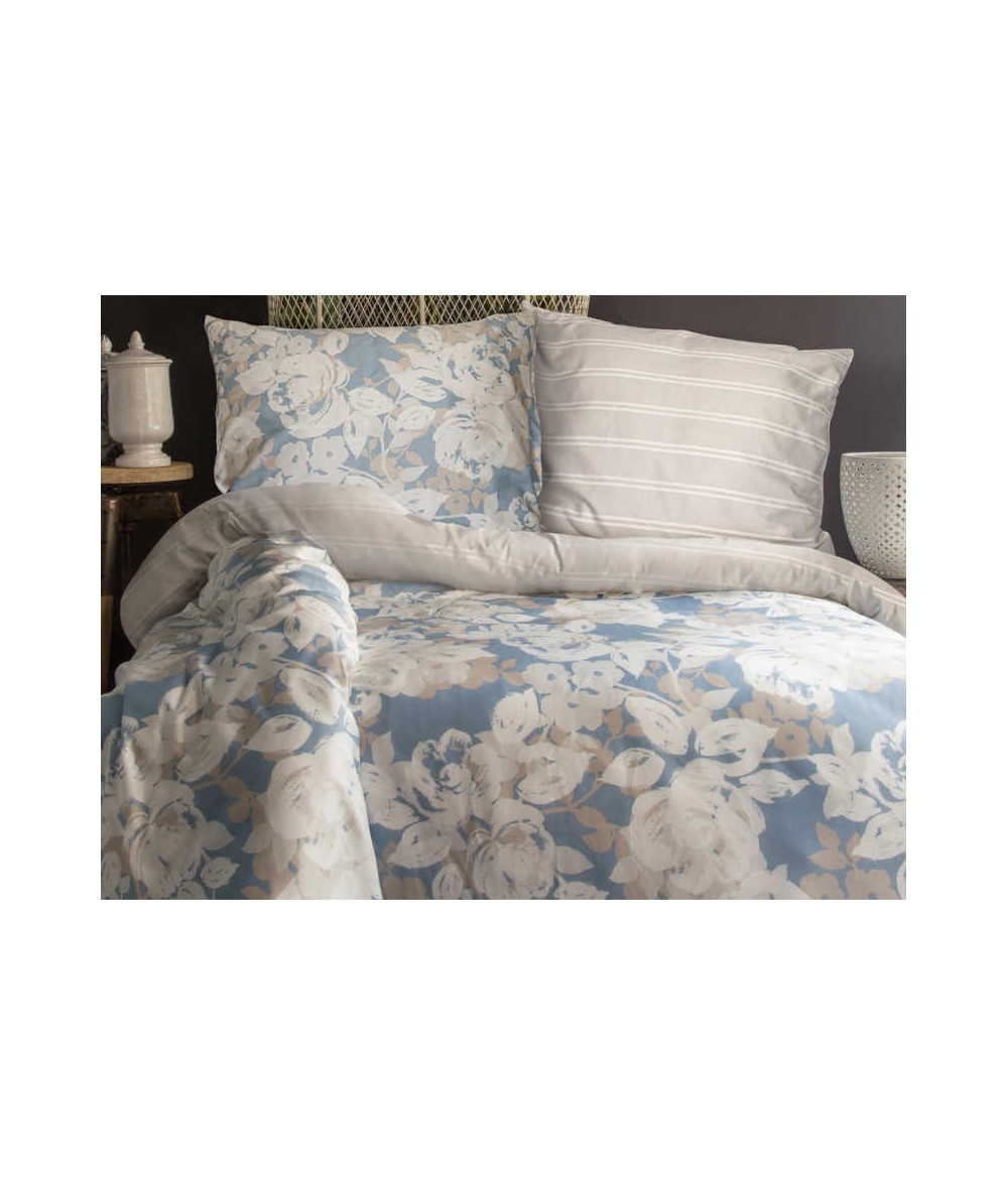 Pościel satyna bawełniana Deco Rose 160x200 + 2x70x80 Luxury
