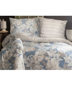 Pościel satyna bawełniana Deco Rose 160x200 + 2x70x80 Luxury