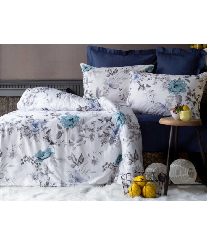 Pościel satyna bawełniana Laterna 200x220 + 2x70x80 Luxury