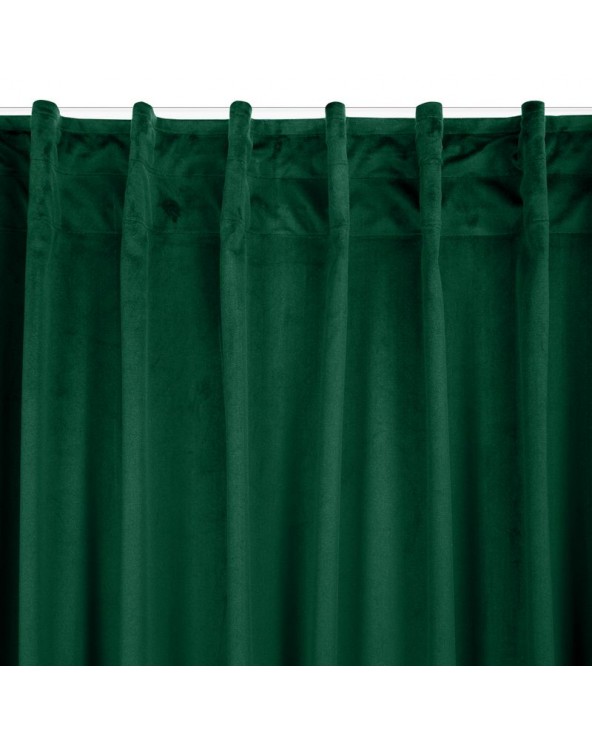 Zasłona welwetowa 140x300 Madlen ciemnozielona Eurofirany