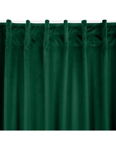 Zasłona welwetowa 140x300 Madlen ciemnozielona Eurofirany