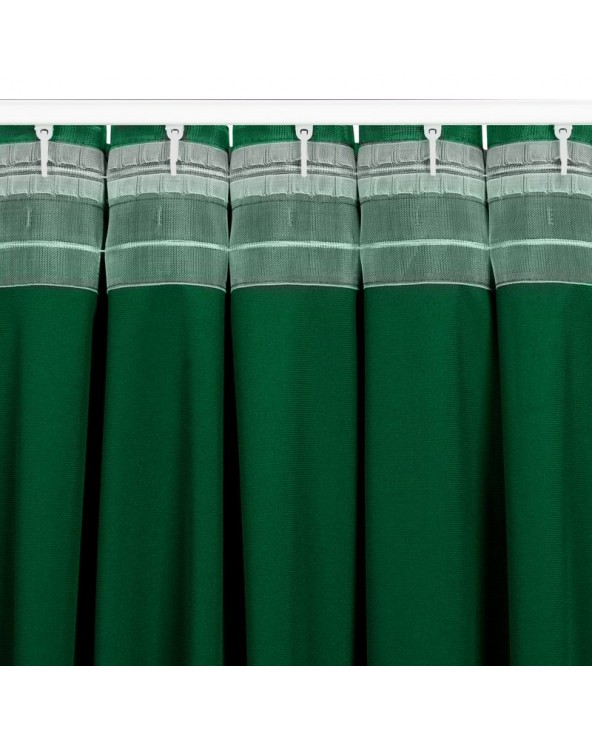 Zasłona welwetowa 140x300 Madlen ciemnozielona Eurofirany