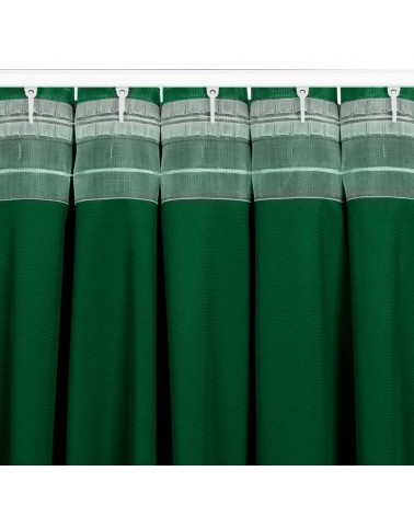 Zasłona welwetowa 140x300 Madlen ciemnozielona Eurofirany