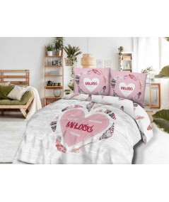Pościel bawełna Panelove 200x220 + 2x70x80 z zamkiem 61465-1