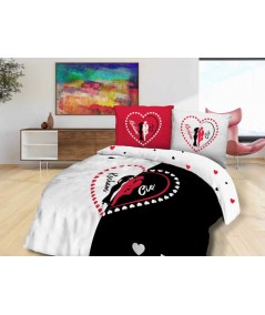 Pościel bawełna Panelove 200x220 + 2x70x80 z zamkiem 61469-1