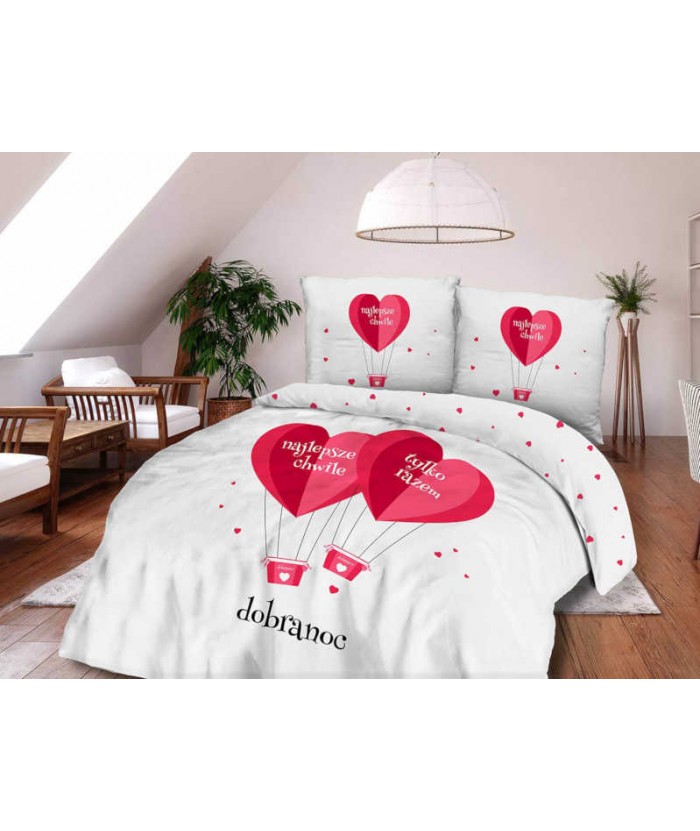 Pościel bawełna Panelove 200x220 + 2x70x80 z zamkiem 61474-1